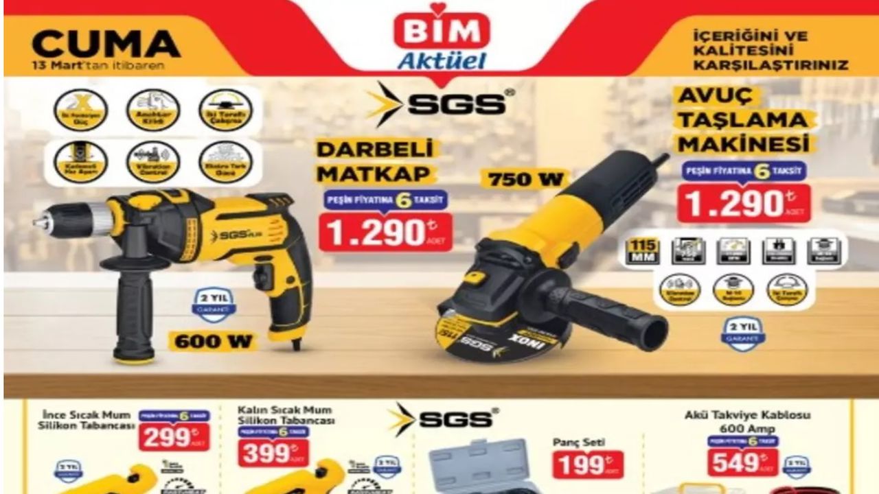 BİM aktüel kataloğu: 13 Mart Samsung telefon ve dev televizyonlar geliyor