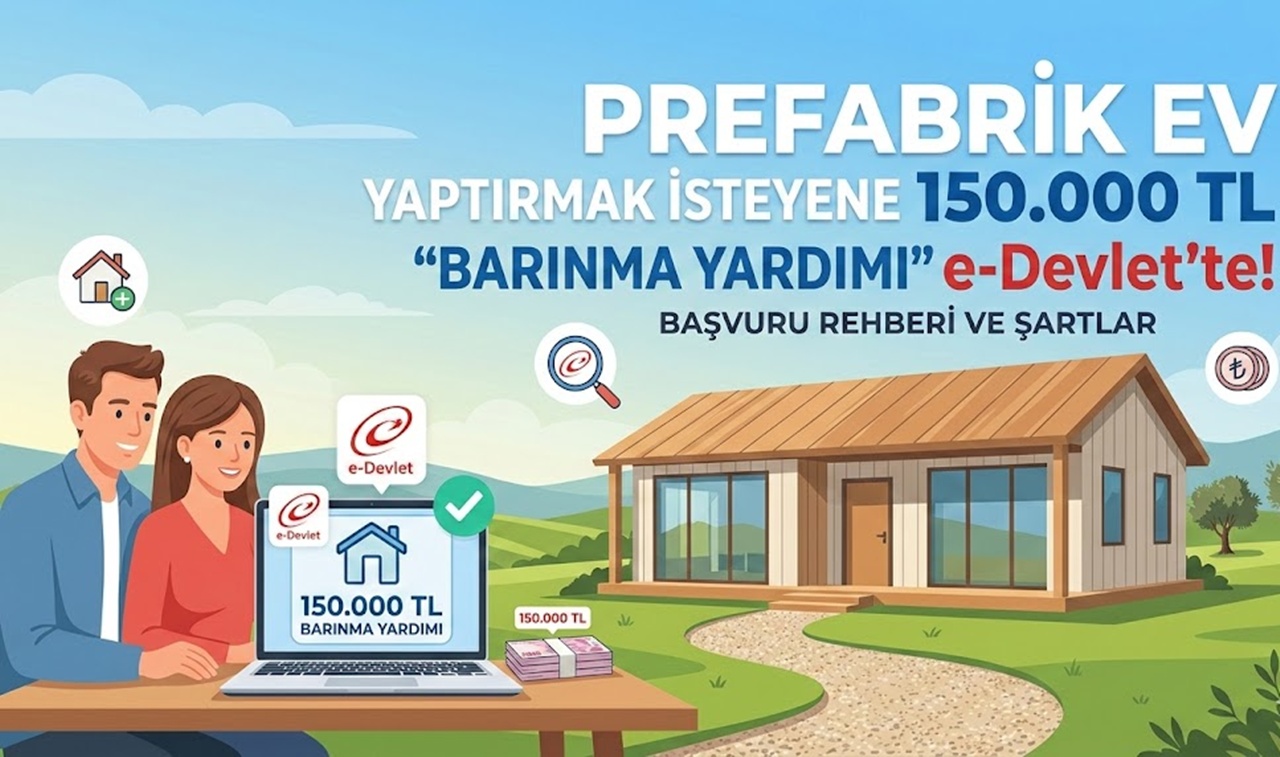Prefabrik Ev Yaptırmak İsteyene 150.000 TL “Barınma Yardımı” e-Devlet’te!